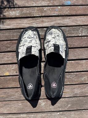Ariat Cruiser Suede and Canvas Slip-On Shoes